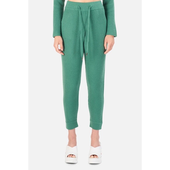NWT ribbed cashmere sweatpants leggings cuffed fitted